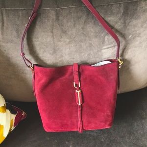 Gorgeous suede crossbody bag